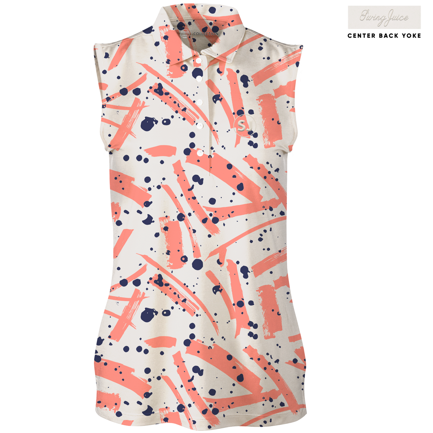 Golf Pollock Women's Sleeveless Polo SwingJuice