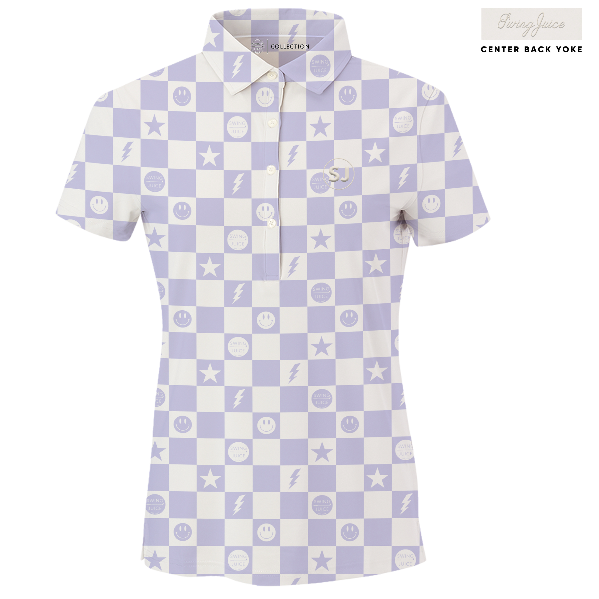 Golf Smiley Women's Polo SwingJuice