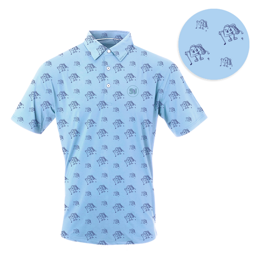 Golf & Tacos Men's Polo SwingJuice