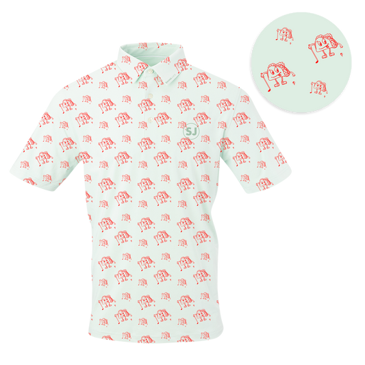 Golf & Tacos Men's Polo SwingJuice