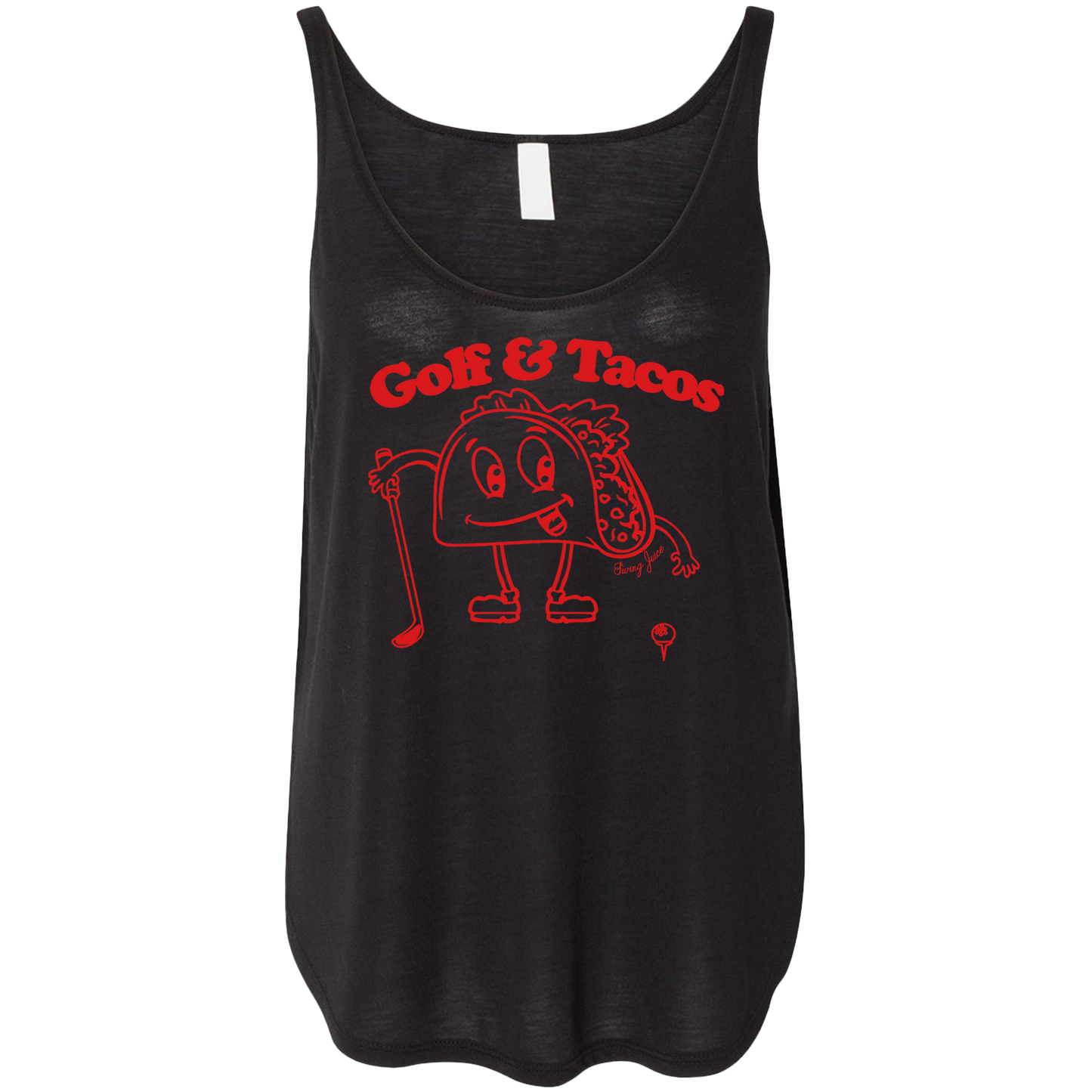 Golf & Tacos Women's Tank Top-Black