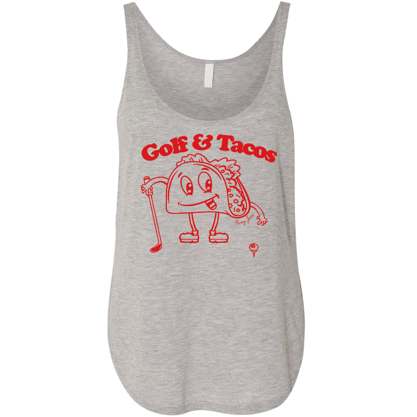 Golf & Tacos Women's Tank Top Black SwingJuice