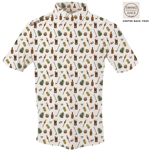 Golf & Tiki Men's Polo-Ivory