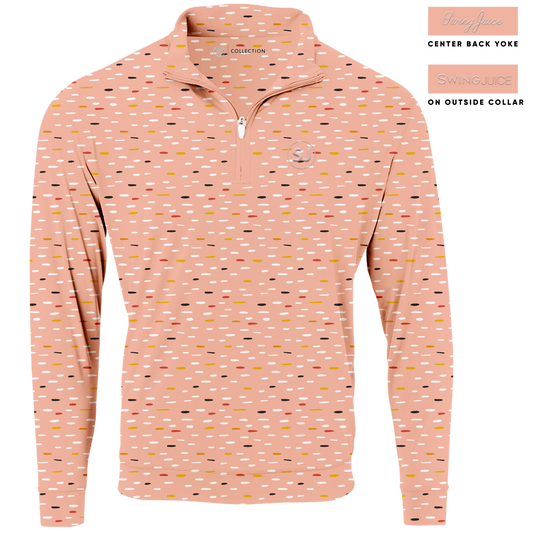 Golf Mid Century Nostalgia Men's Quarter Zip SwingJuice