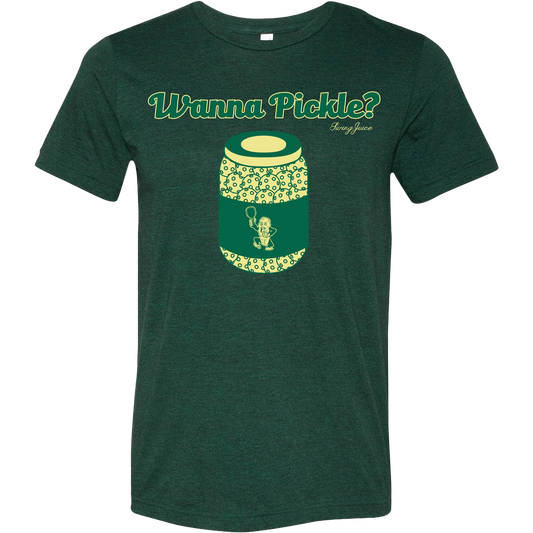 Pickleball Wanna Pickle? Unisex T-Shirt SwingJuice