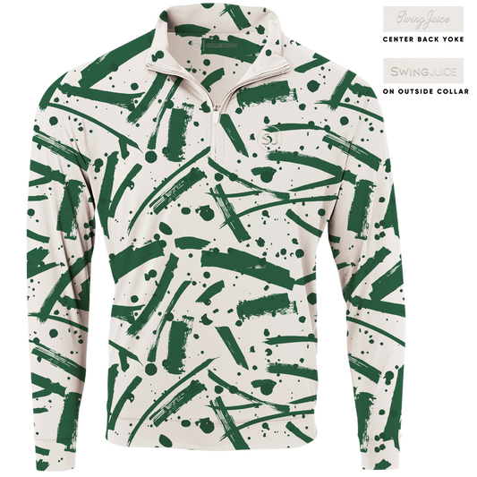 Golf Pollock Men's Quarter Zip SwingJuice