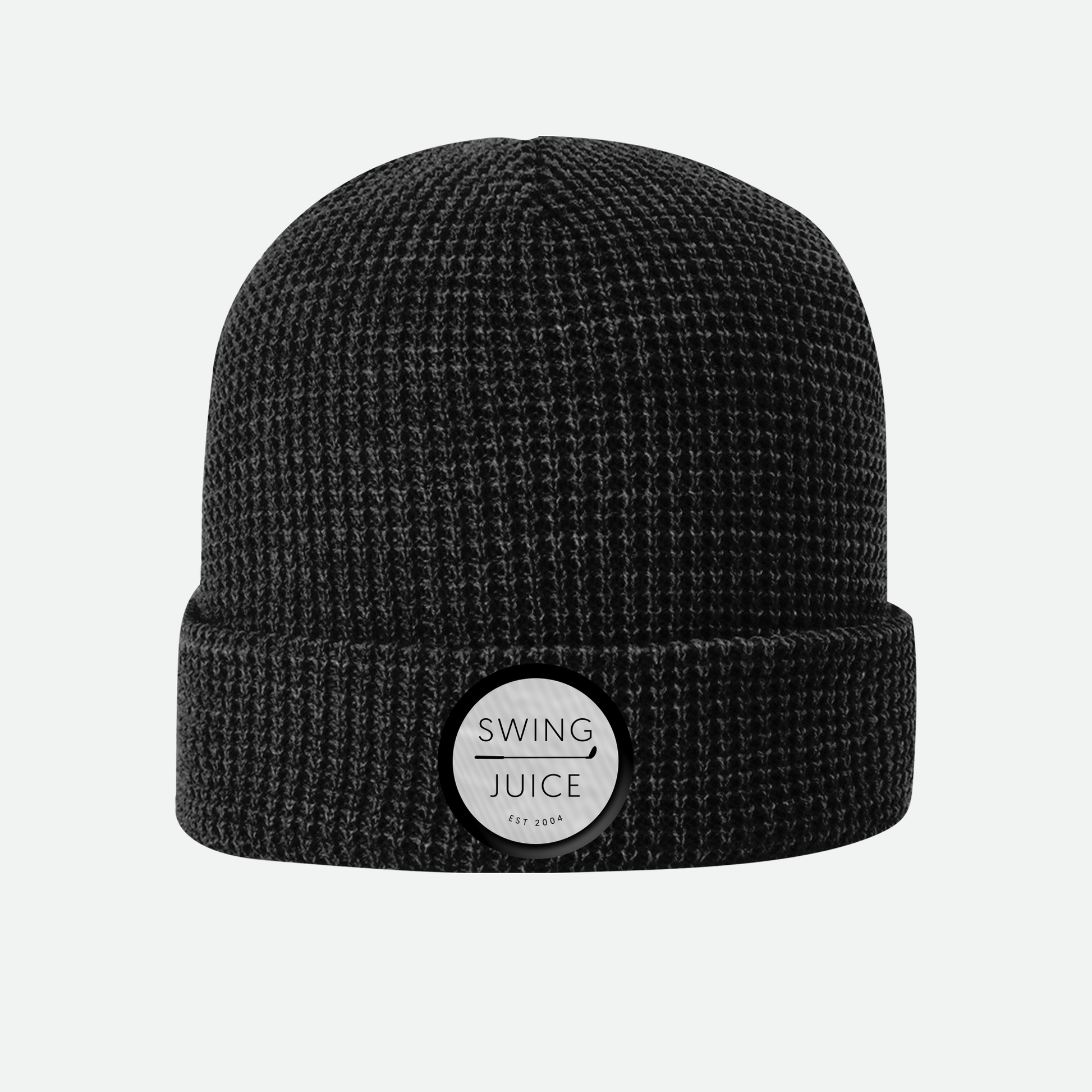 SwingJuice Knit Beanie Unisex Golf Hat-Black