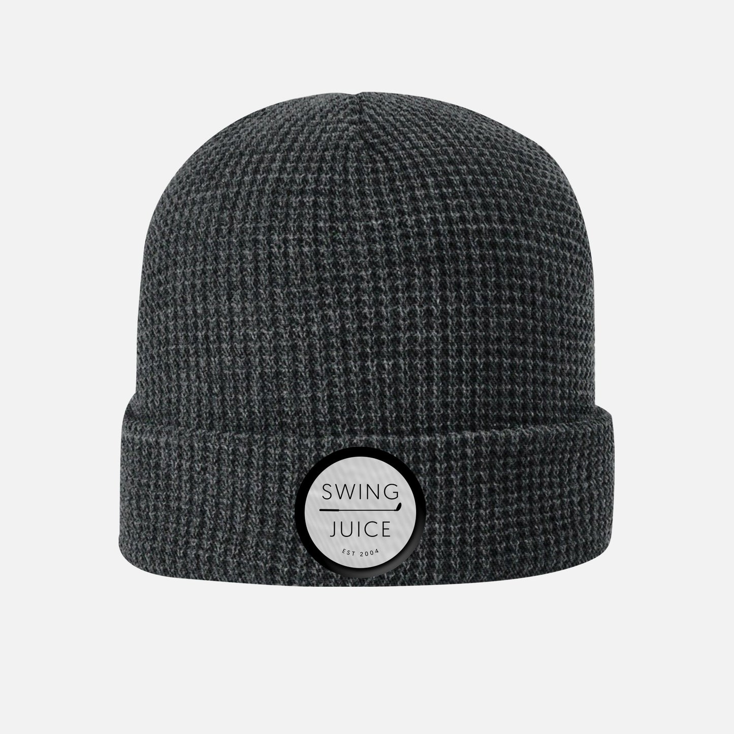 SwingJuice Knit Beanie Unisex Golf Hat-Dark Grey