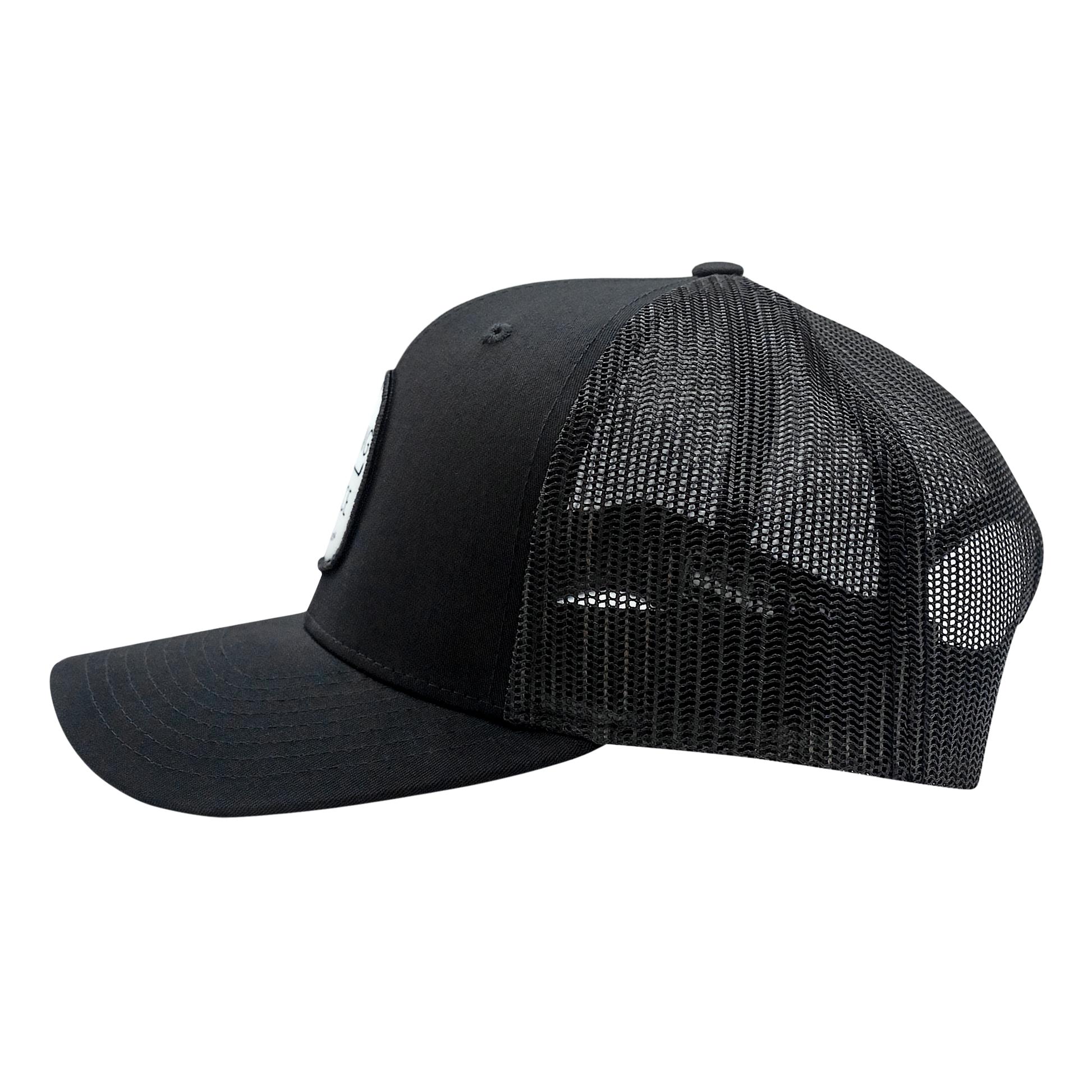 Golf Retro Unisex Trucker Hat-Black