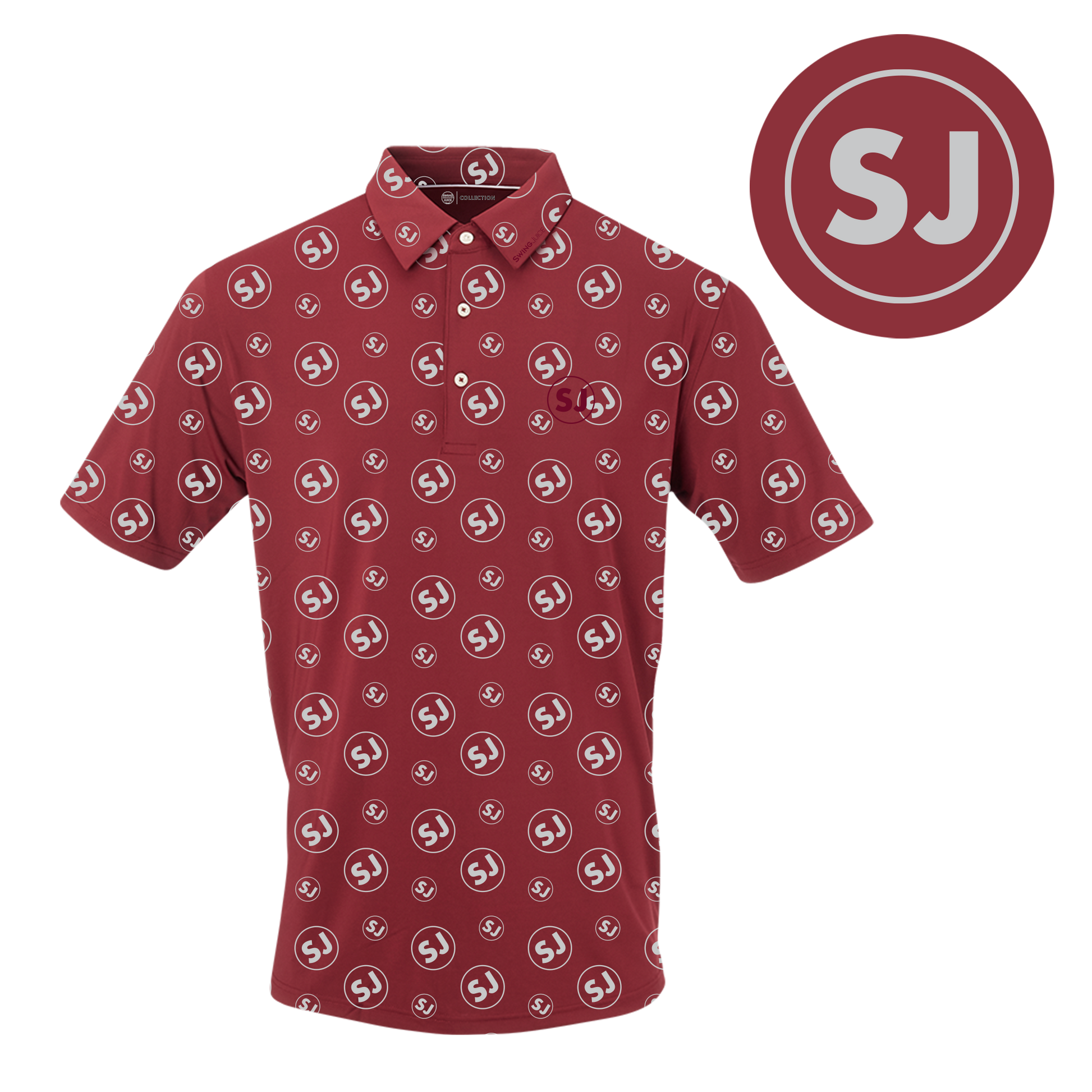 Golf Circle SJ Men's Polo SwingJuice