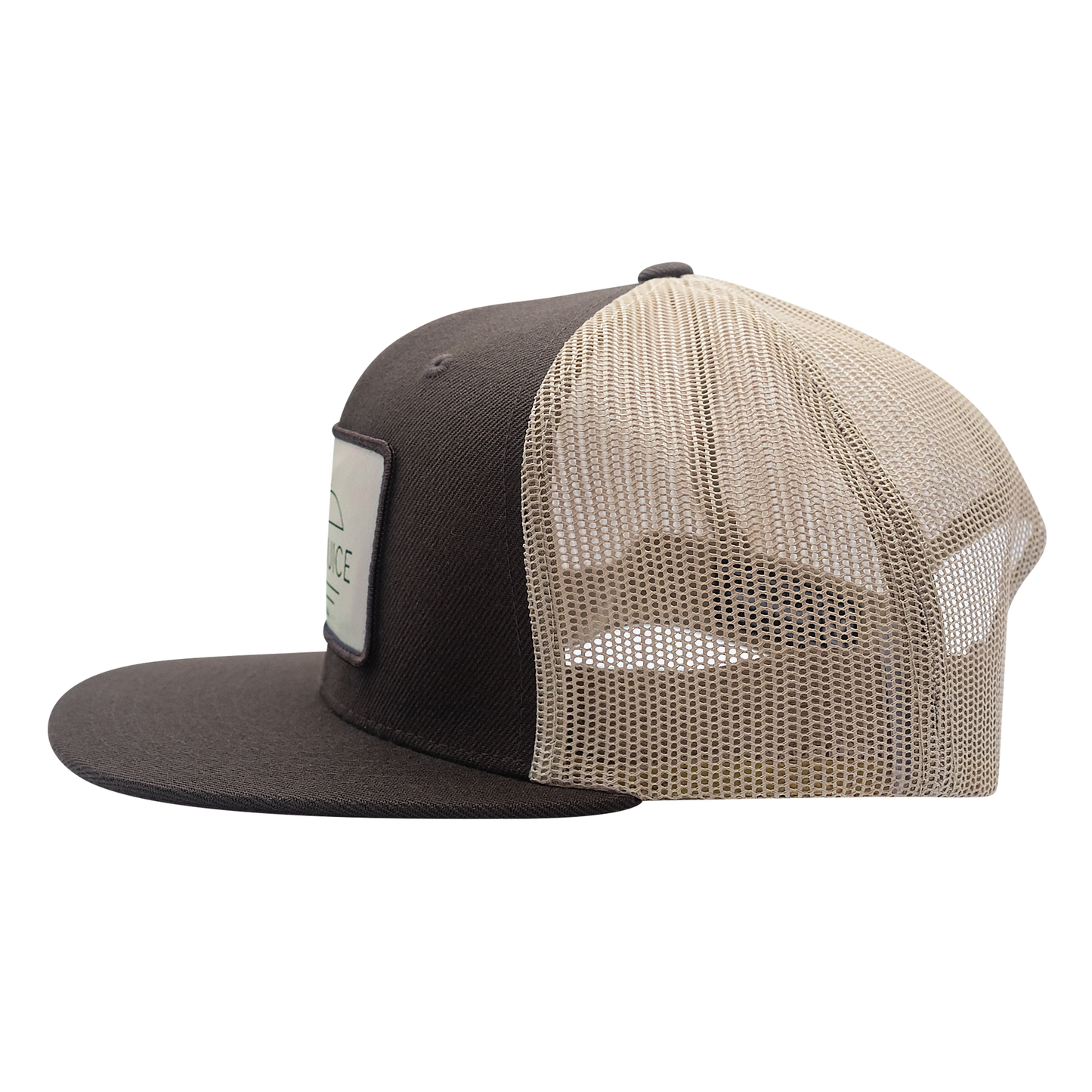 Golf SJ Woods Unisex Wool Trucker Hat-Brown Khaki