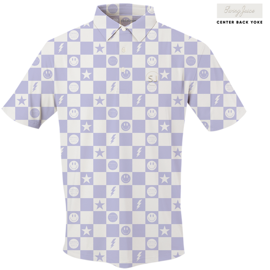 Golf Smiley Men's Polo SwingJuice