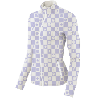 Golf Smiley Women's Full Zip SwingJuice