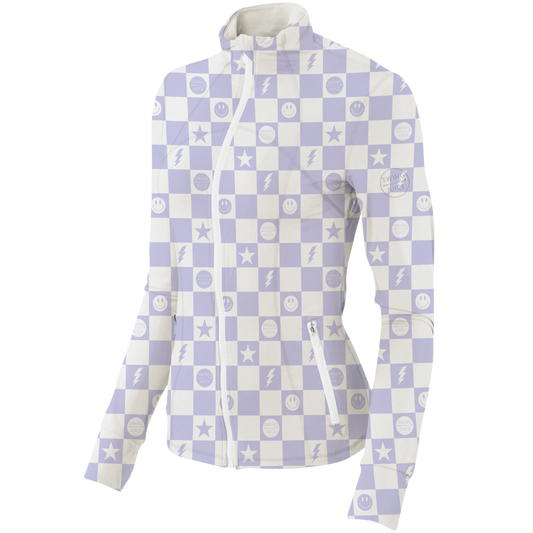 Golf Smiley Women's Full Zip SwingJuice