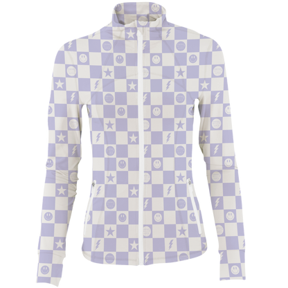 Golf Smiley Women's Full Zip SwingJuice