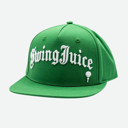 Golf Olde English Snapback Hat-Green