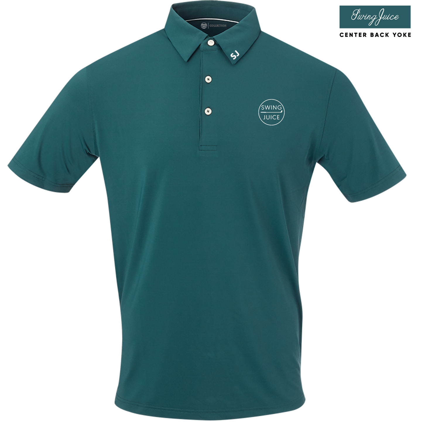 Golf Retro Men's Polo-Pine Forest