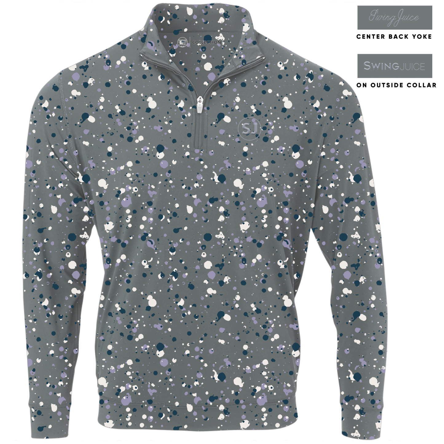 Golf Splatter Men's Quarter Zip SwingJuice