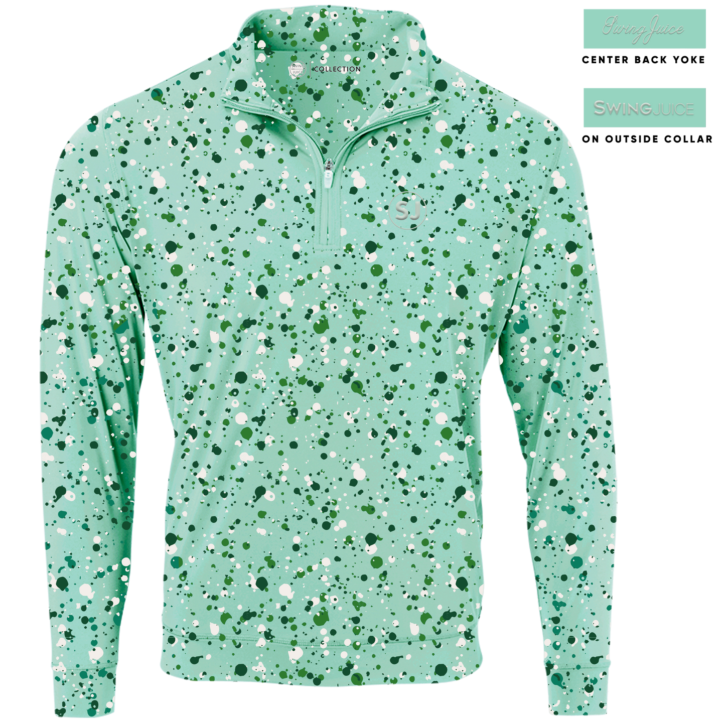 Golf Splatter Men's Quarter Zip SwingJuice