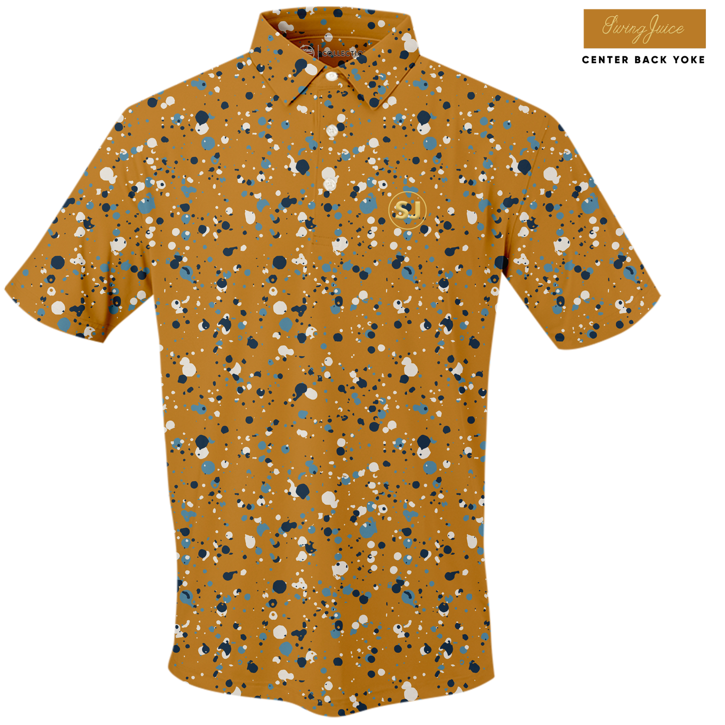 Golf Splatter Men's Polo SwingJuice