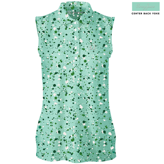 Golf Splatter Women's Sleeveless Polo SwingJuice