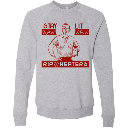 Golf Stay Lit Rip Heaters Unisex Ugly Sweatshirt-Light Grey