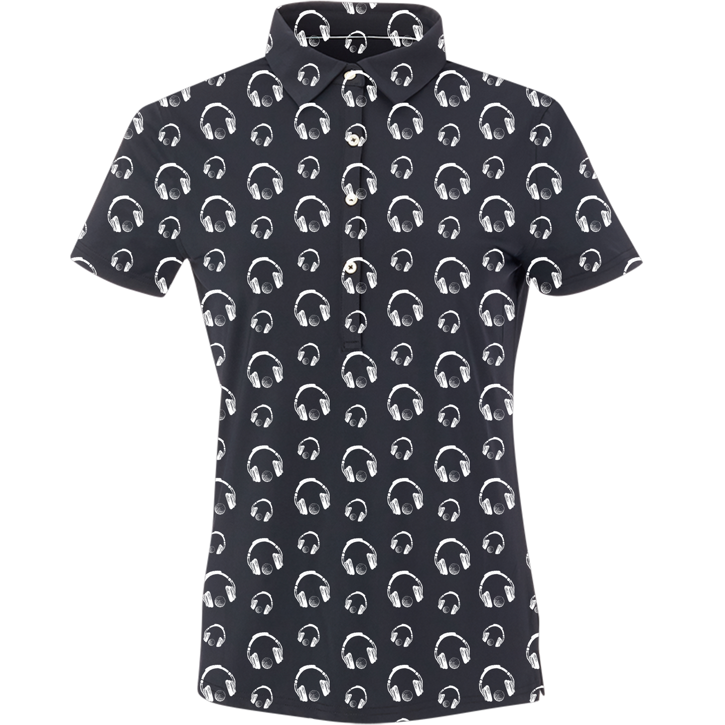 Golf & Hip Hop Women's Polo - Blank Left Chest-Black