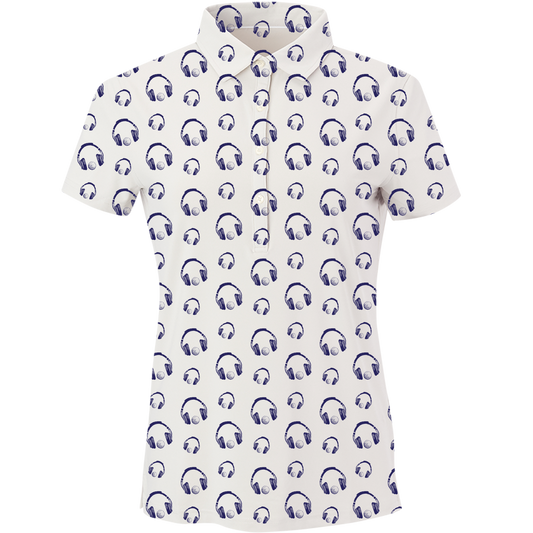 Golf & Hip Hop Women's Polo - Blank Left Chest-Cloud