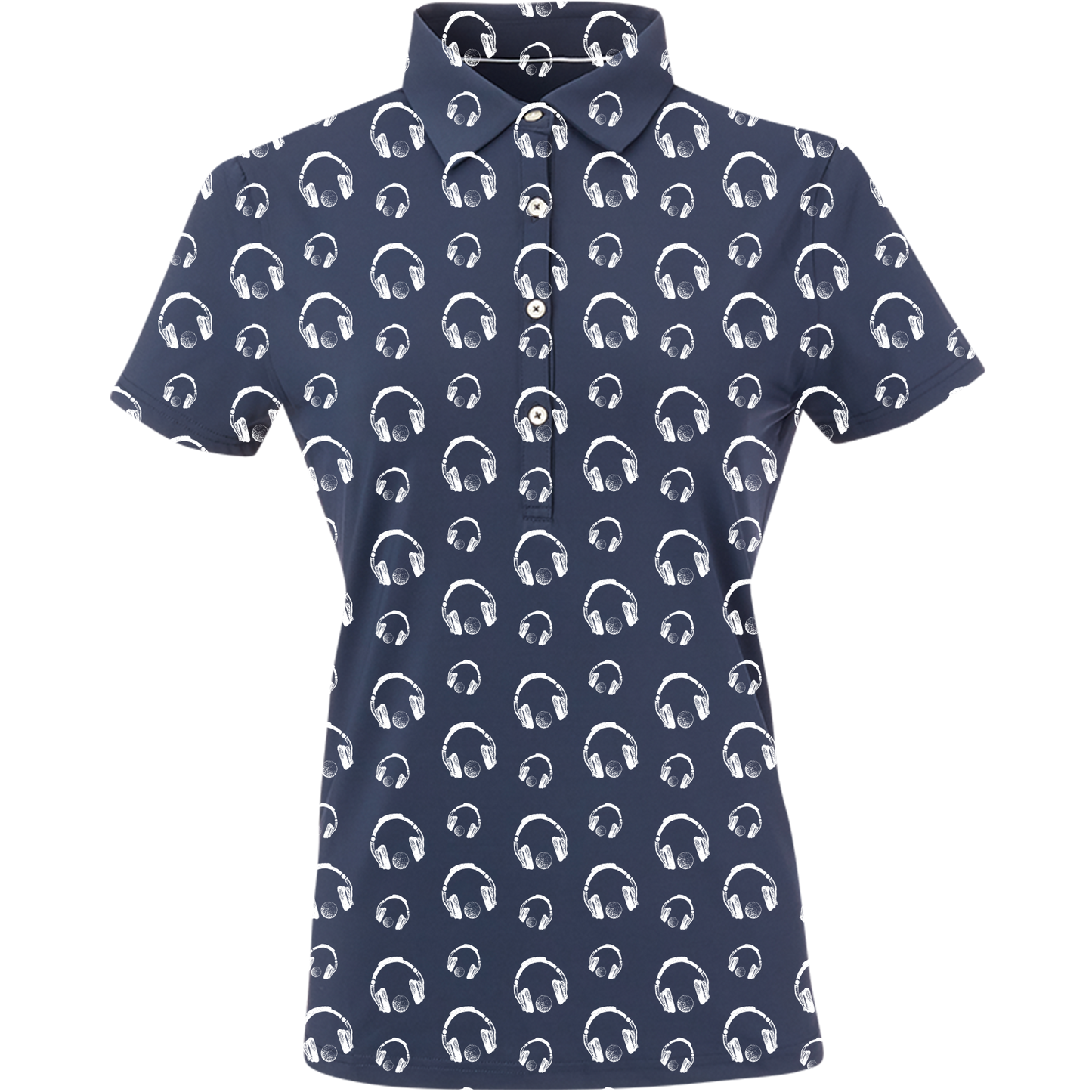 Golf & Hip Hop Women's Polo - Blank Left Chest-Navy