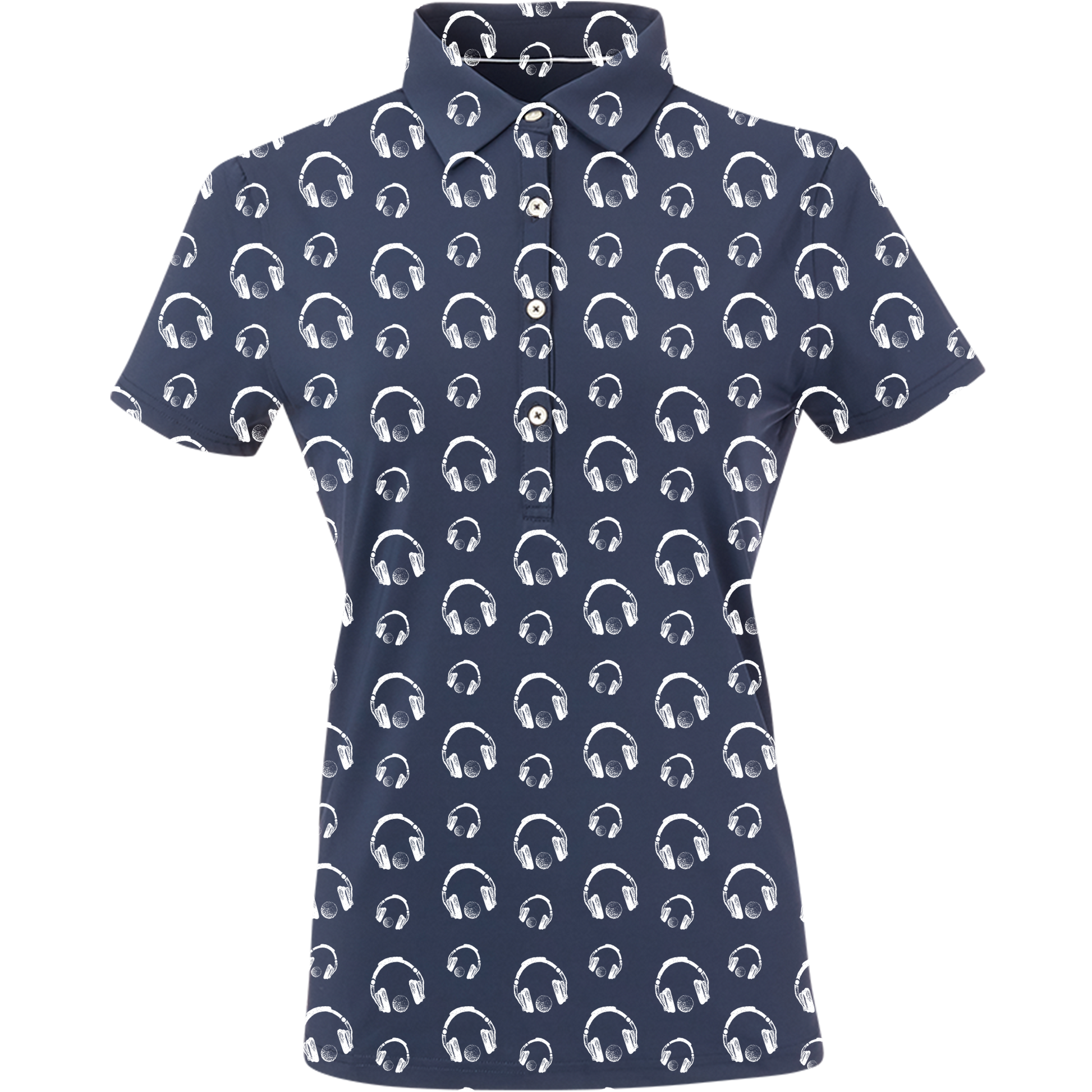 Golf & Hip Hop Women's Polo - Blank Left Chest-Navy