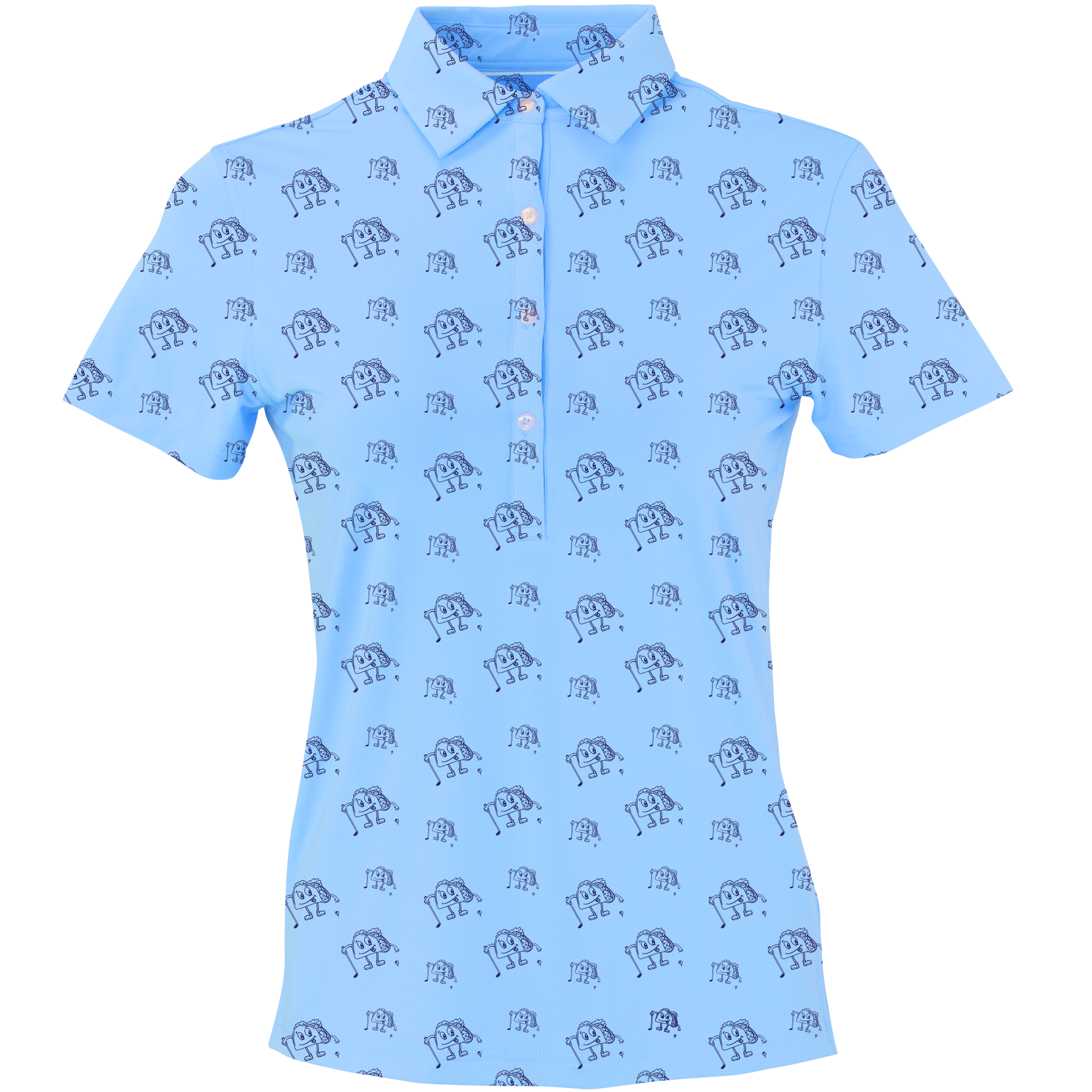 Golf & Tacos Women's Polo - Blank Left Chest-Maui