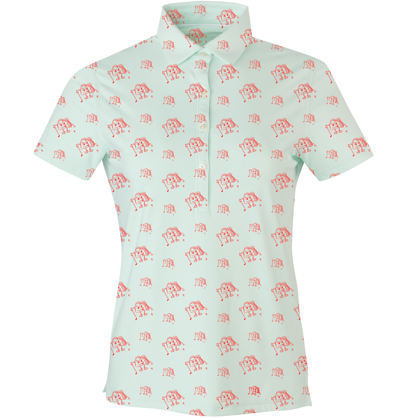 Golf & Tacos Women's Polo - Blank Left Chest-Mist