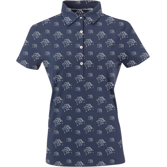 Golf & Tacos Women's Polo - Blank Left Chest-Navy