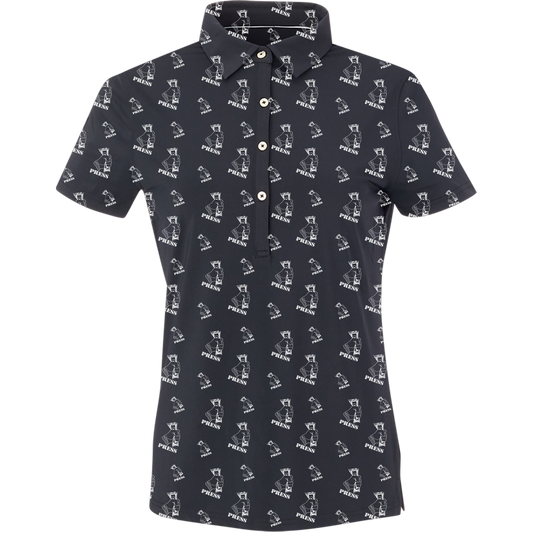 Golf Press Women's Polo - Blank Left Chest-Black