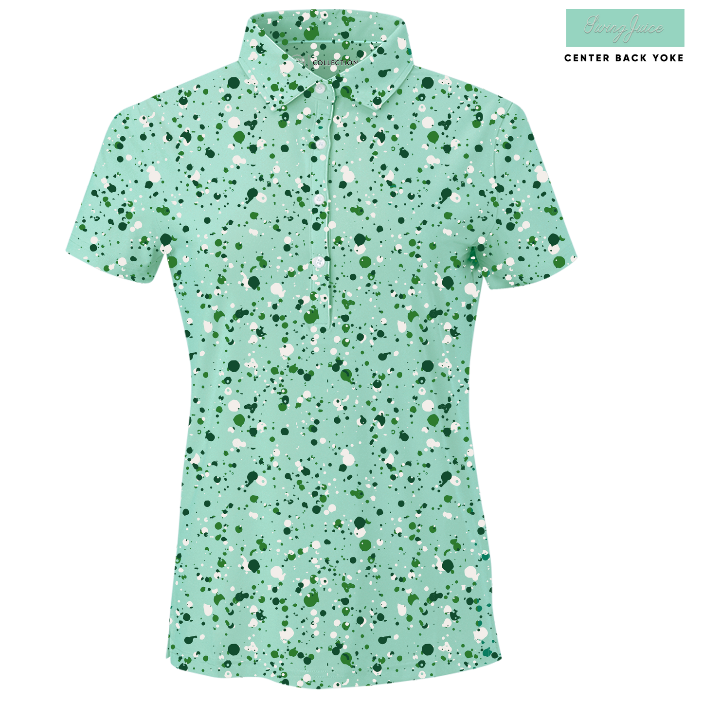 Golf Splatter Women's Polo - Blank Left Chest-Mint